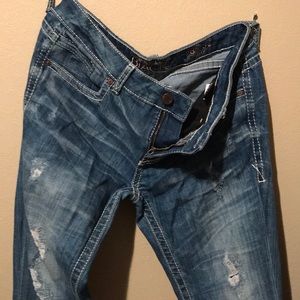 Buckle Black skinny jeans